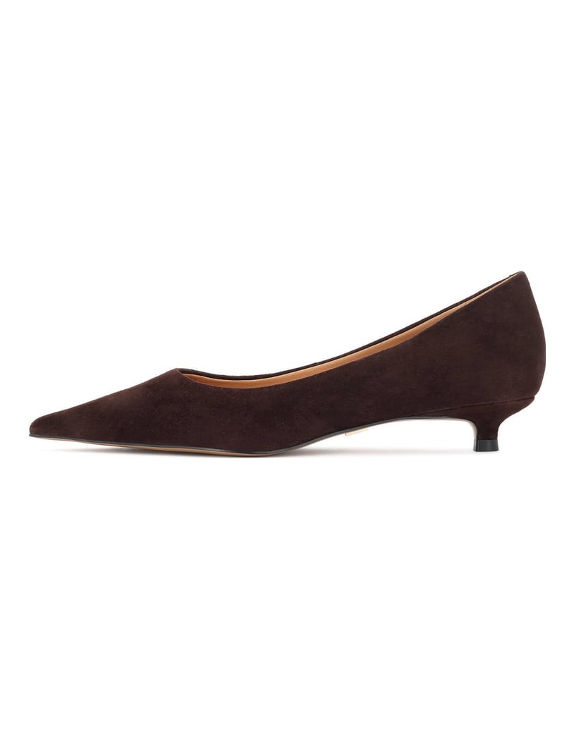 Kazar-Entenschwanz-Pumps-aus-Wildleder-braun