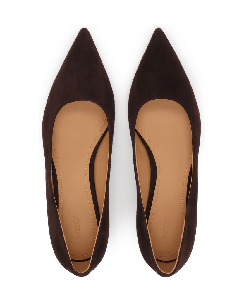 Kazar-Entenschwanz-Pumps-aus-Wildleder-braun