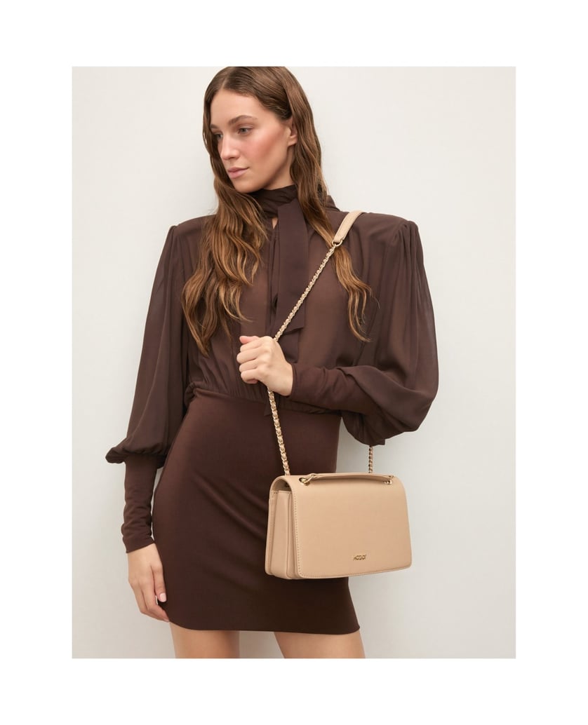Kazar-Beige-chain-handbag-béžová
