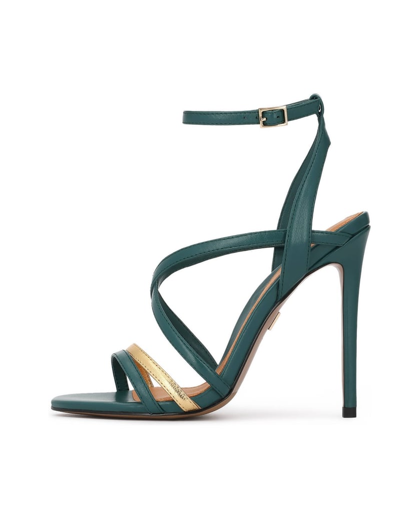Kazar-Leather-sandals-in-a-unique-color-zelená