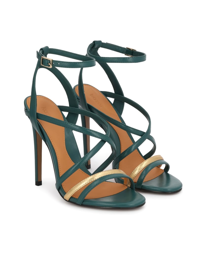 Kazar-Leather-sandals-in-a-unique-color-zelená