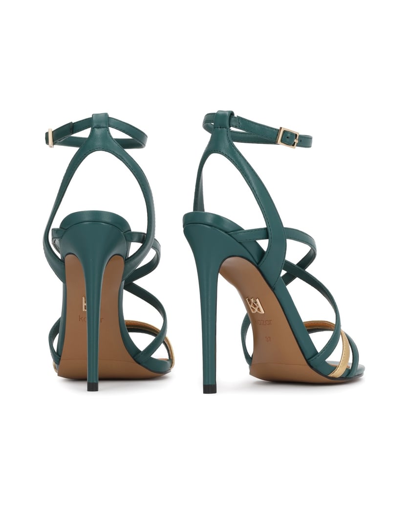 Kazar-Leather-sandals-in-a-unique-color-zelená