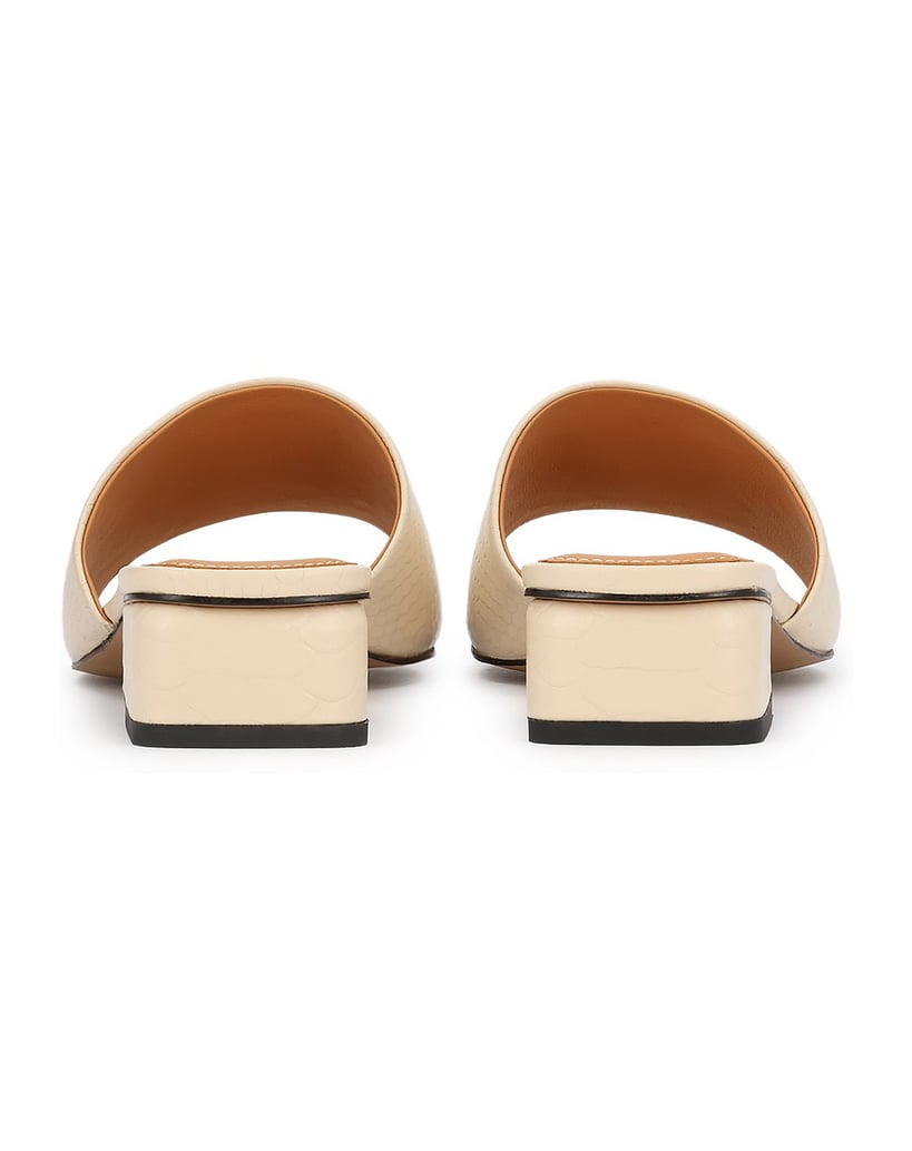 Kazar-Beige-embossed-natural-leather-mules-with-low-heel-béžová