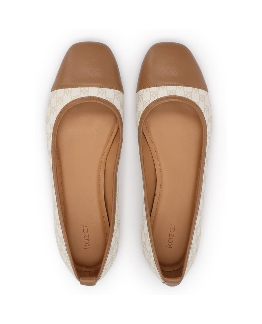 Kazar-Ballerinas-with-monograms-and-a-plain-nose-biela
