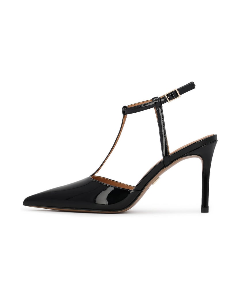 Kazar-Lacquered-black-pumps-with-strap-around-the-ankle-černá