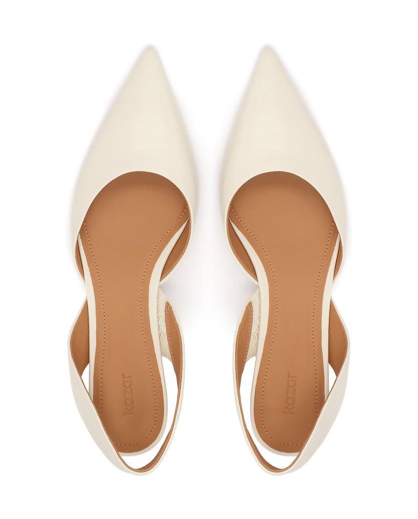 Kazar-Wide-heel-strap-pumps-bílá
