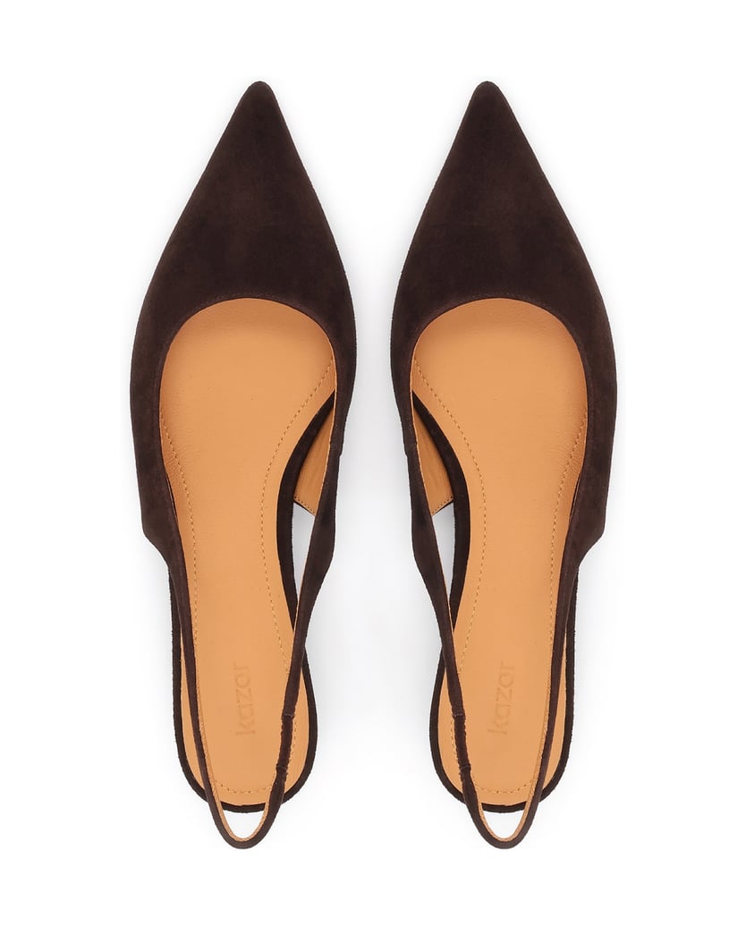 Kazar-Slingback-pumps-on-a-platform-heel-tmavě-hnědá