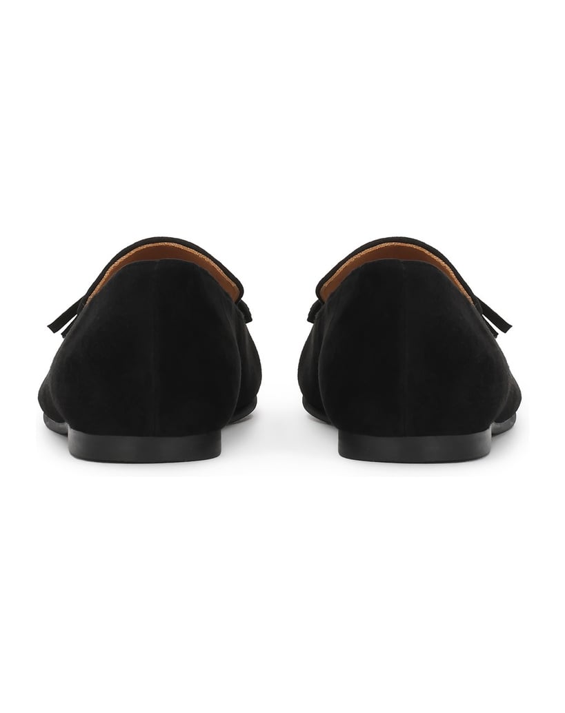 Kazar-Black-suede-loafers-with-double-chokers-černá