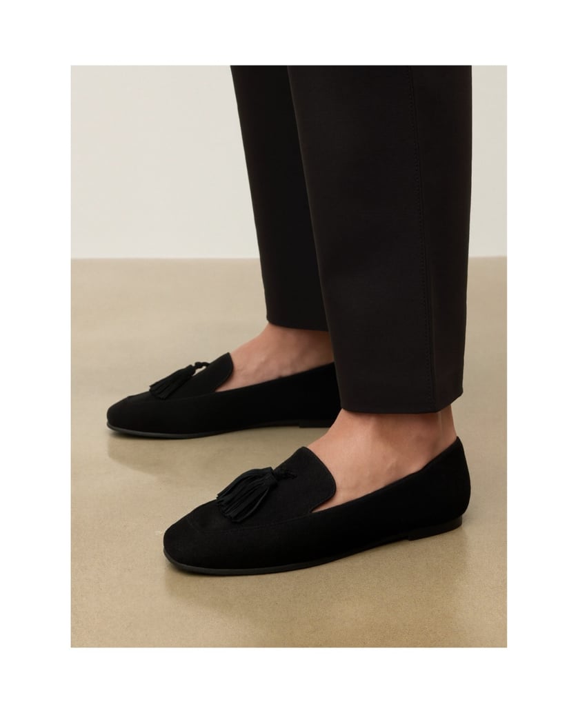 Kazar-Black-suede-loafers-with-double-chokers-černá