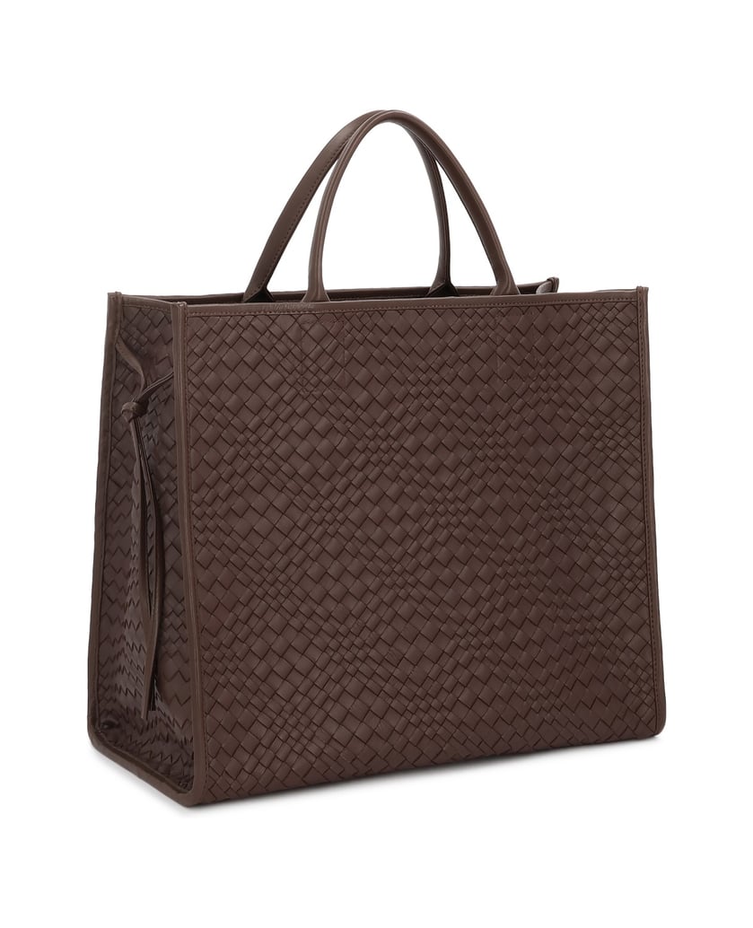 Kazar-Brown-braided-natural-leather-handbag-with-inner-pouch-hnedá