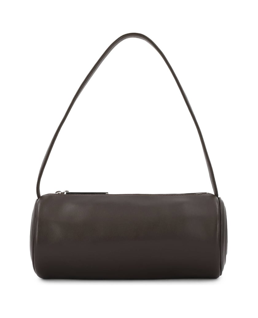 Kazar-Brown-bag-with-a-cylindrical-shape-tmavě-hnědá