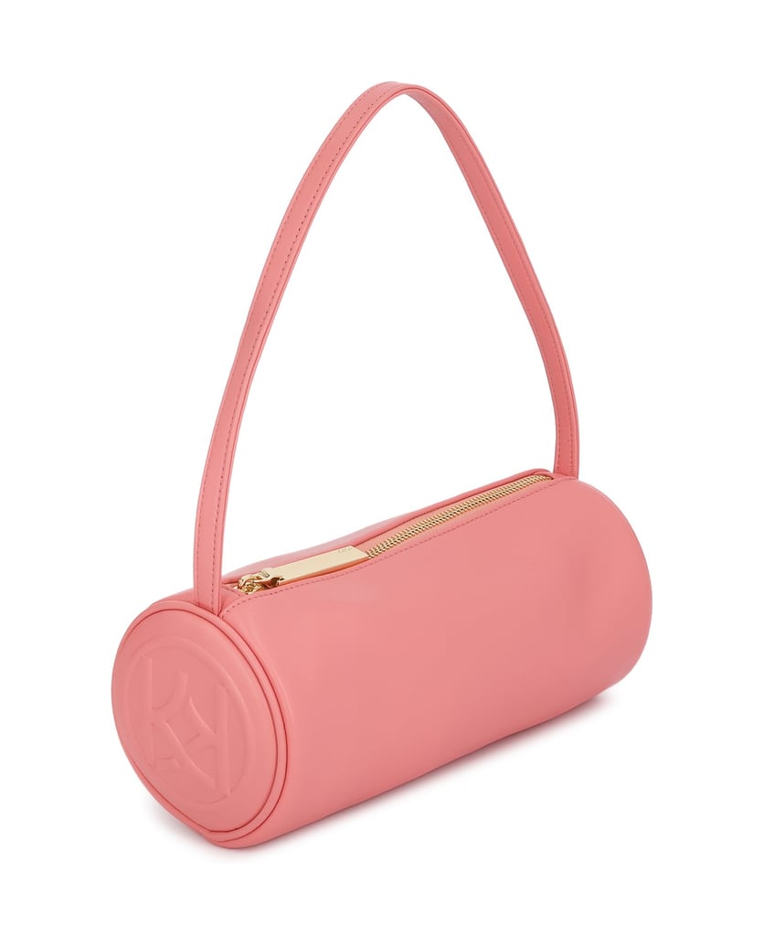 Kazar-Cylindrical-pink-strap-handbag-ružová