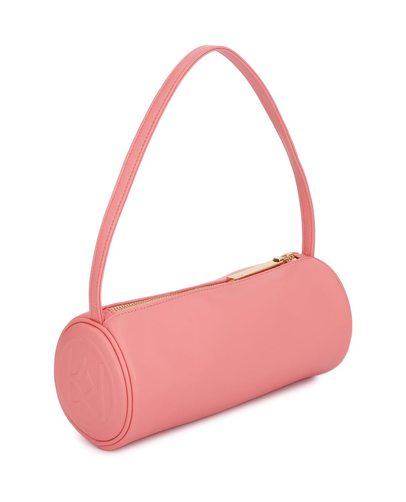 Kazar-Cylindrical-pink-strap-handbag-ružová