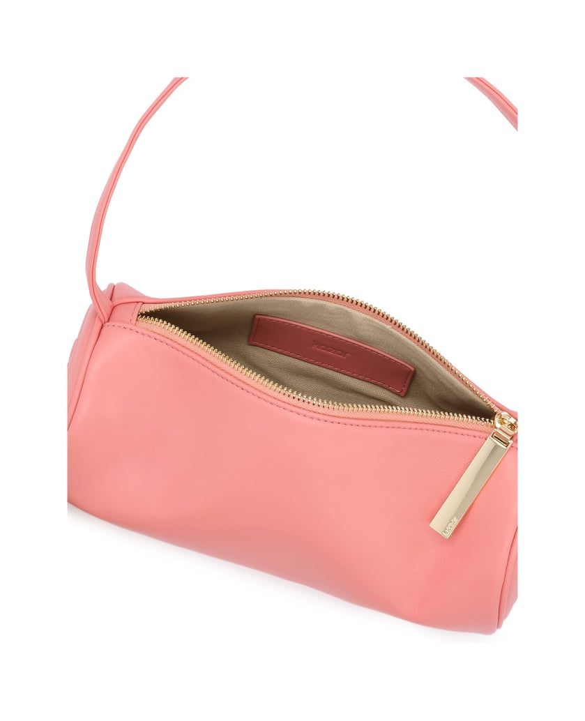 Kazar-Cylindrical-pink-strap-handbag-ružová