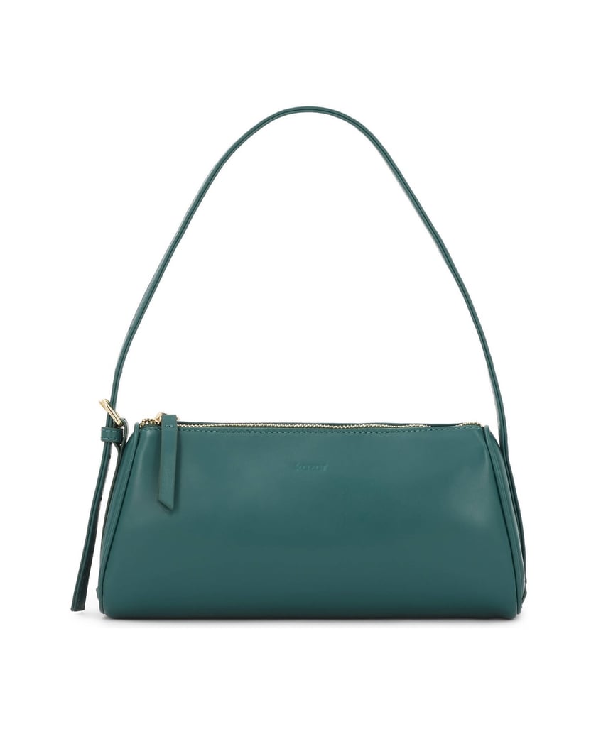 Kazar-Leather-handbag-in-a-distinctive-color-zelená