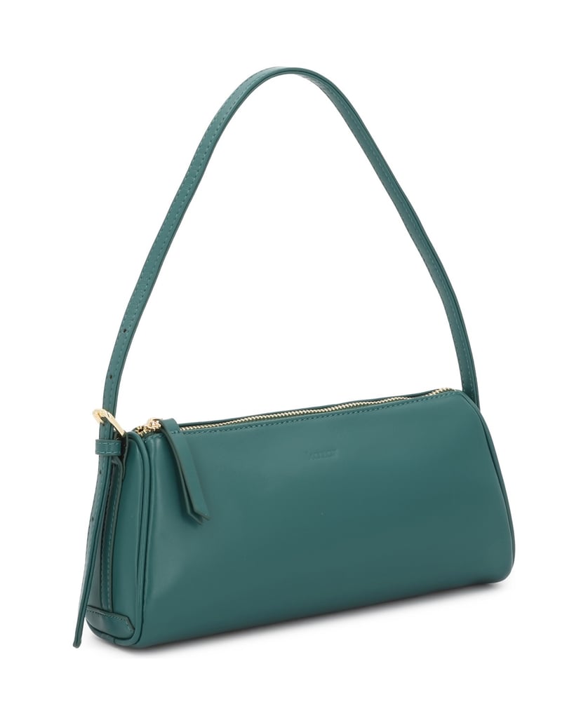 Kazar-Leather-handbag-in-a-distinctive-color-zelená