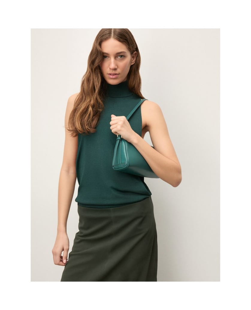 Kazar-Leather-handbag-in-a-distinctive-color-zelená