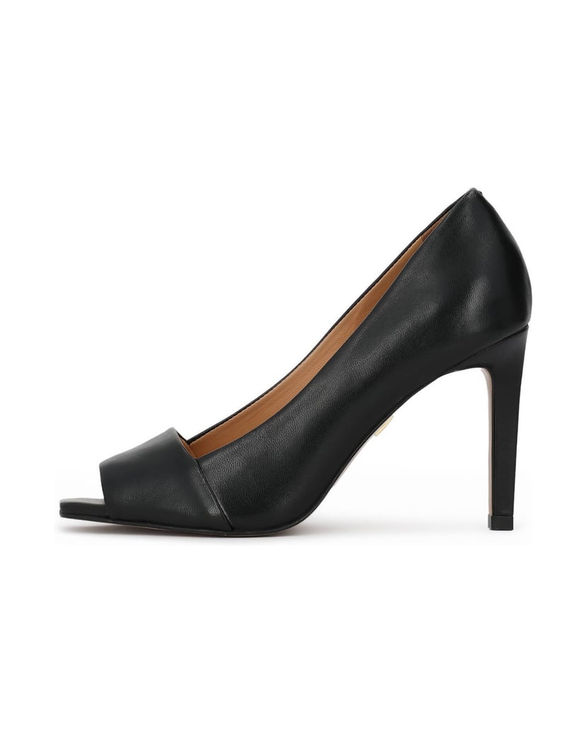 Kazar-Black-peep-toe-pumps-černá