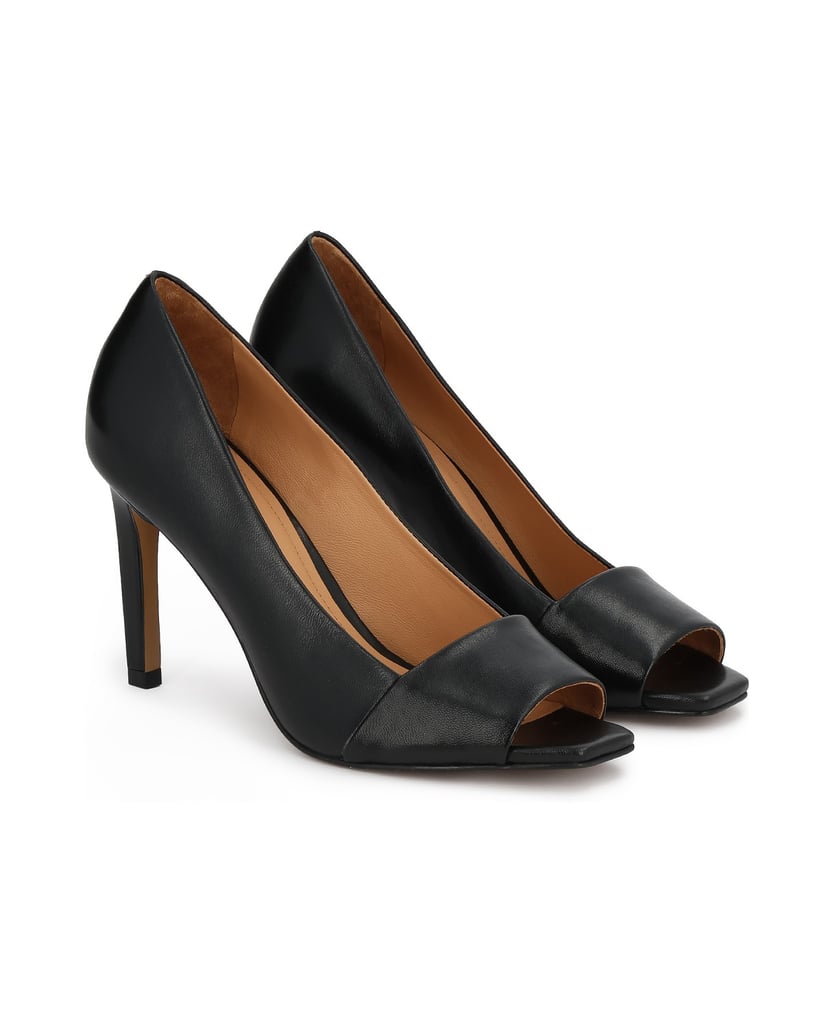 Kazar-Black-peep-toe-pumps-černá