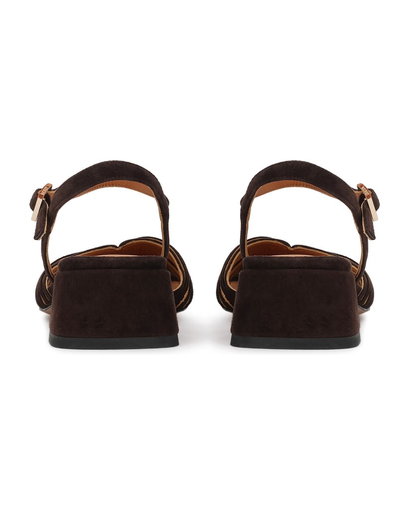 Kazar-Dark-brown-suede-sandals-with-fine-straps-tmavě-hnědá