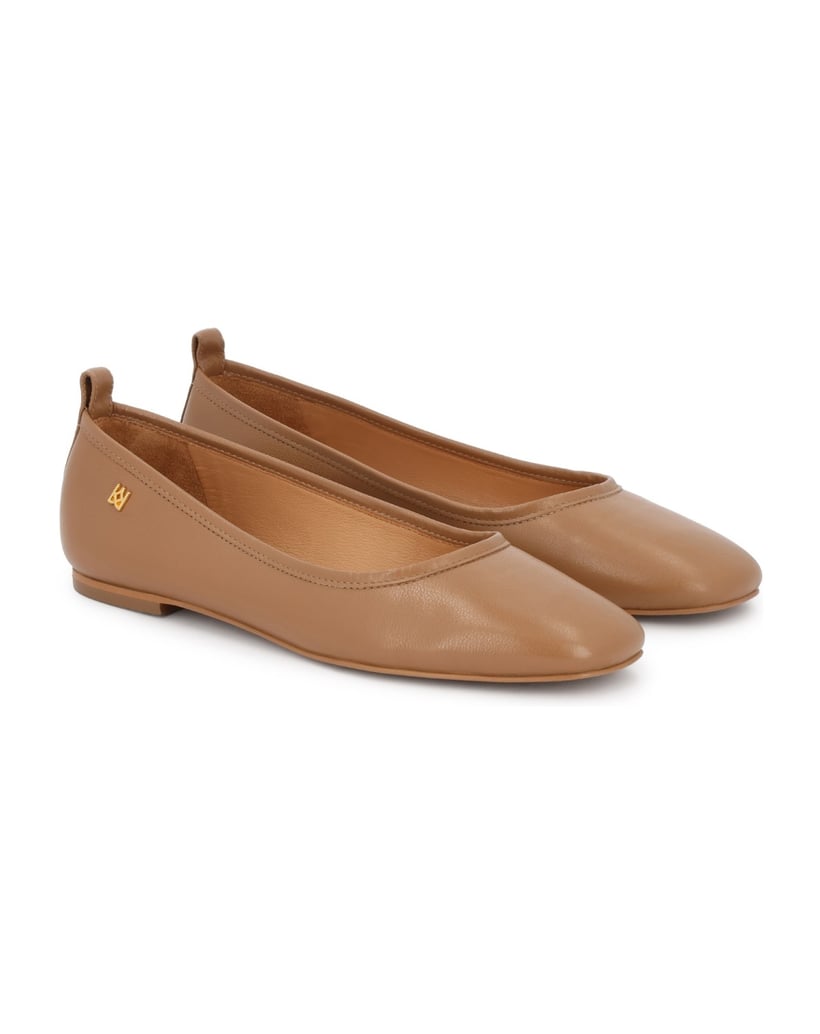 Kazar-Light-brown-leather-ballerinas-ťavia