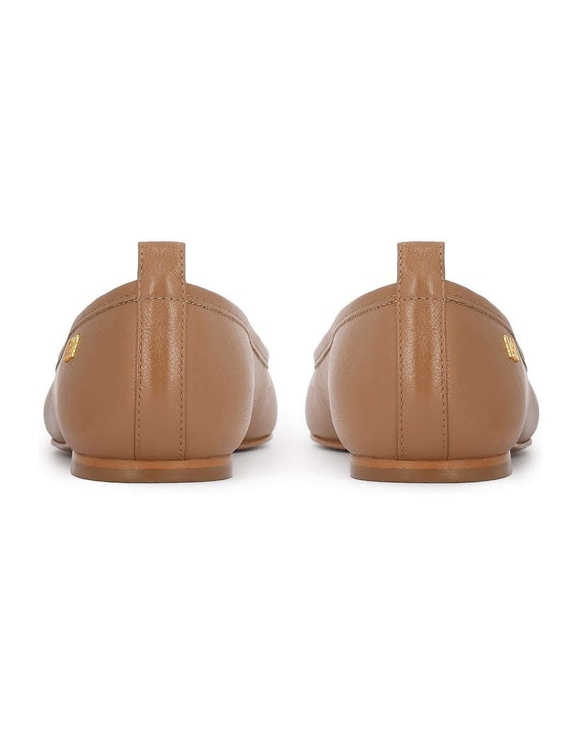 Kazar-Light-brown-leather-ballerinas-ťavia