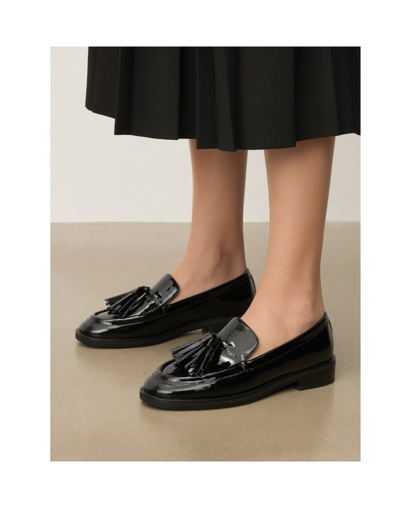Kazar-Lackierte-Halbschuhe-mit-einer-Clutch-schwarz