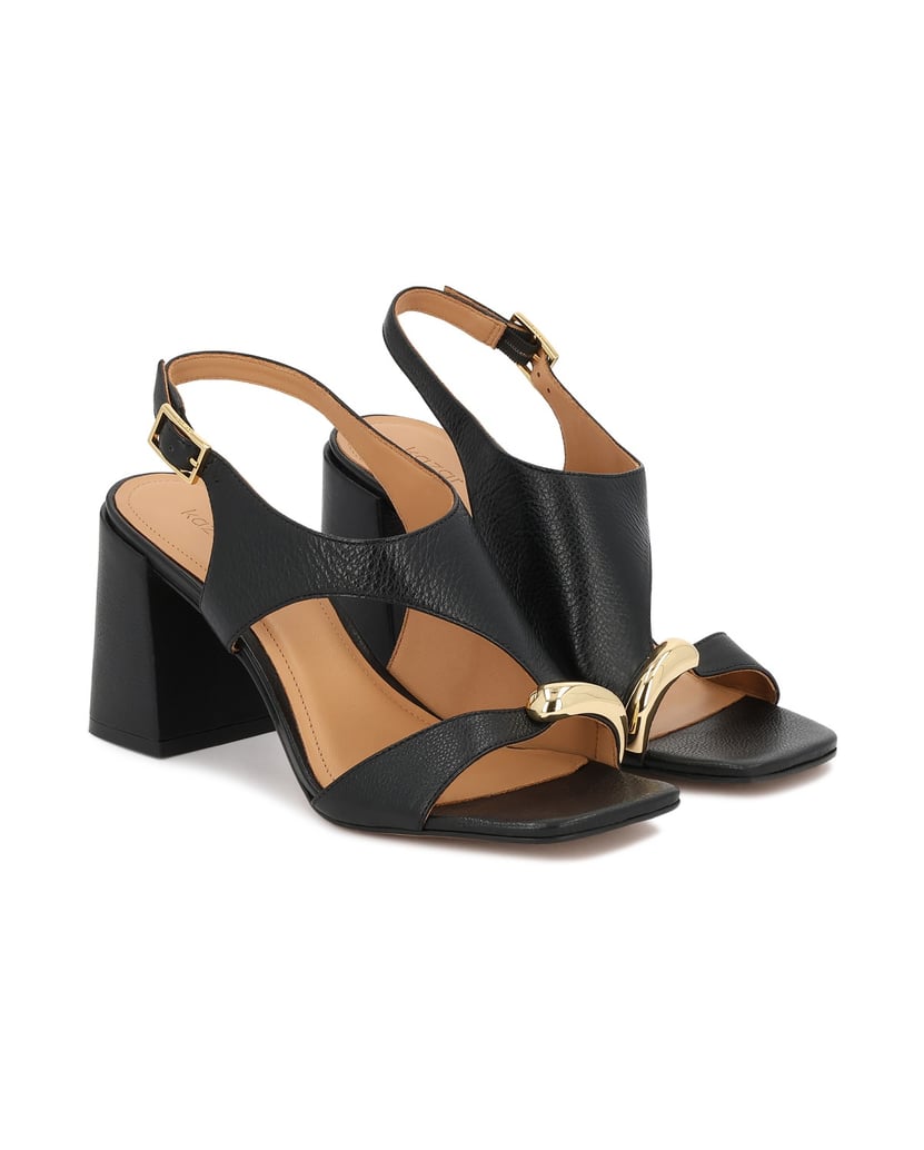 Kazar-Black-leather-sandals-with-jewelry-embellishment-čierna