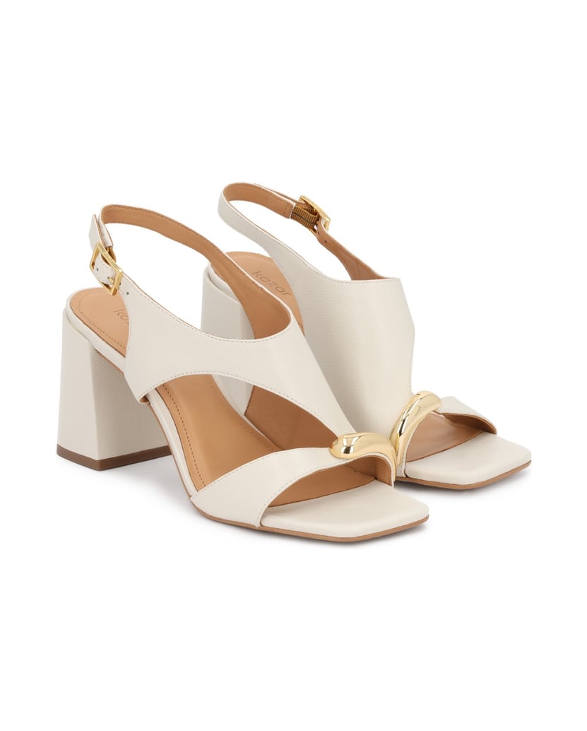 Kazar-Leather-sandals-with-cutout-upper-biela