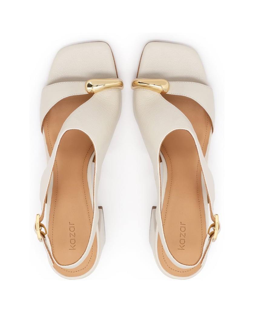 Kazar-Leather-sandals-with-cutout-upper-biela