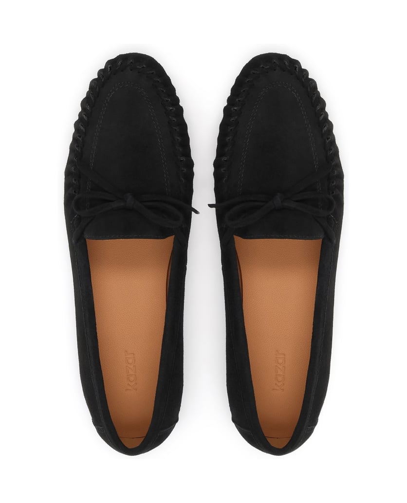 Kazar-Black-suede-moccasins-černá