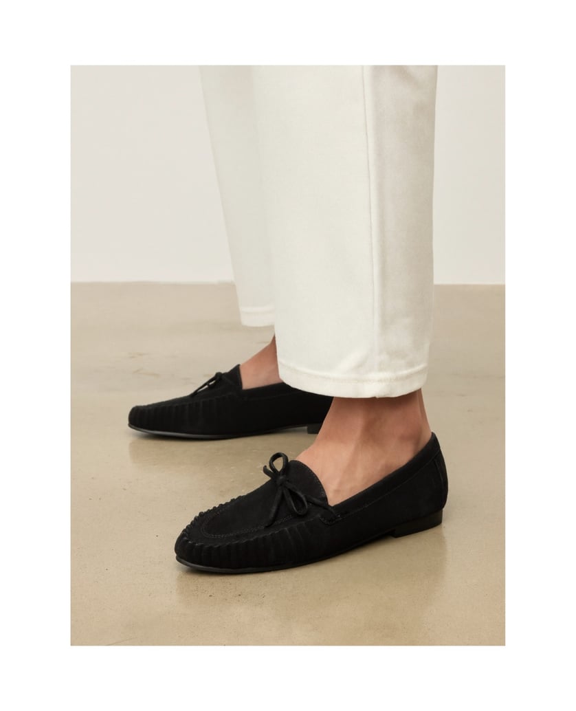 Kazar-Black-suede-moccasins-černá