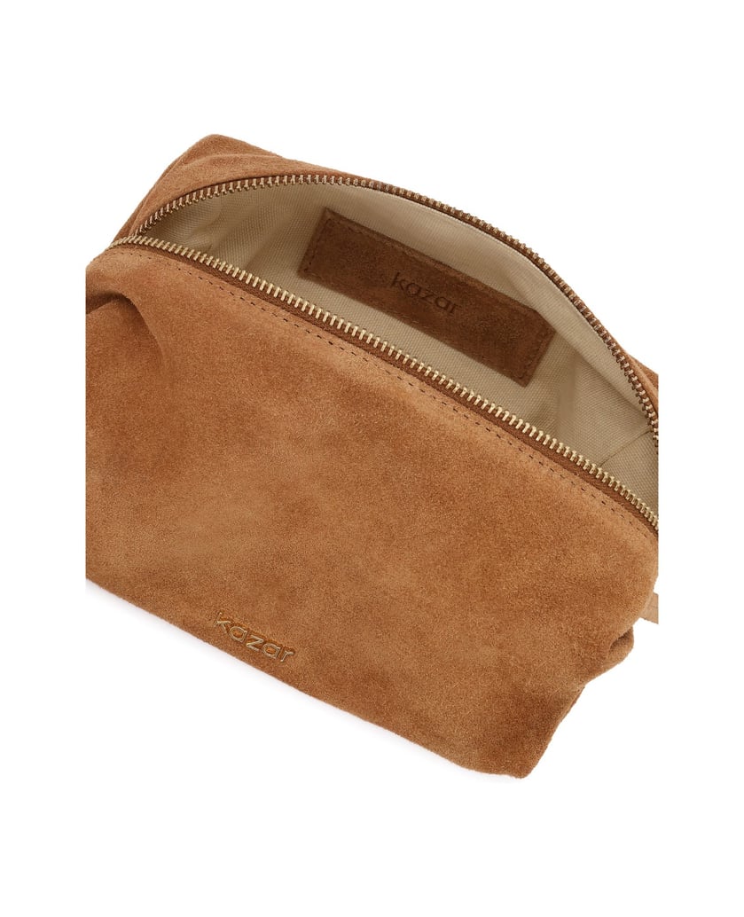 Kazar-Light-brown-suede-cosmetic-bag-velbloudí
