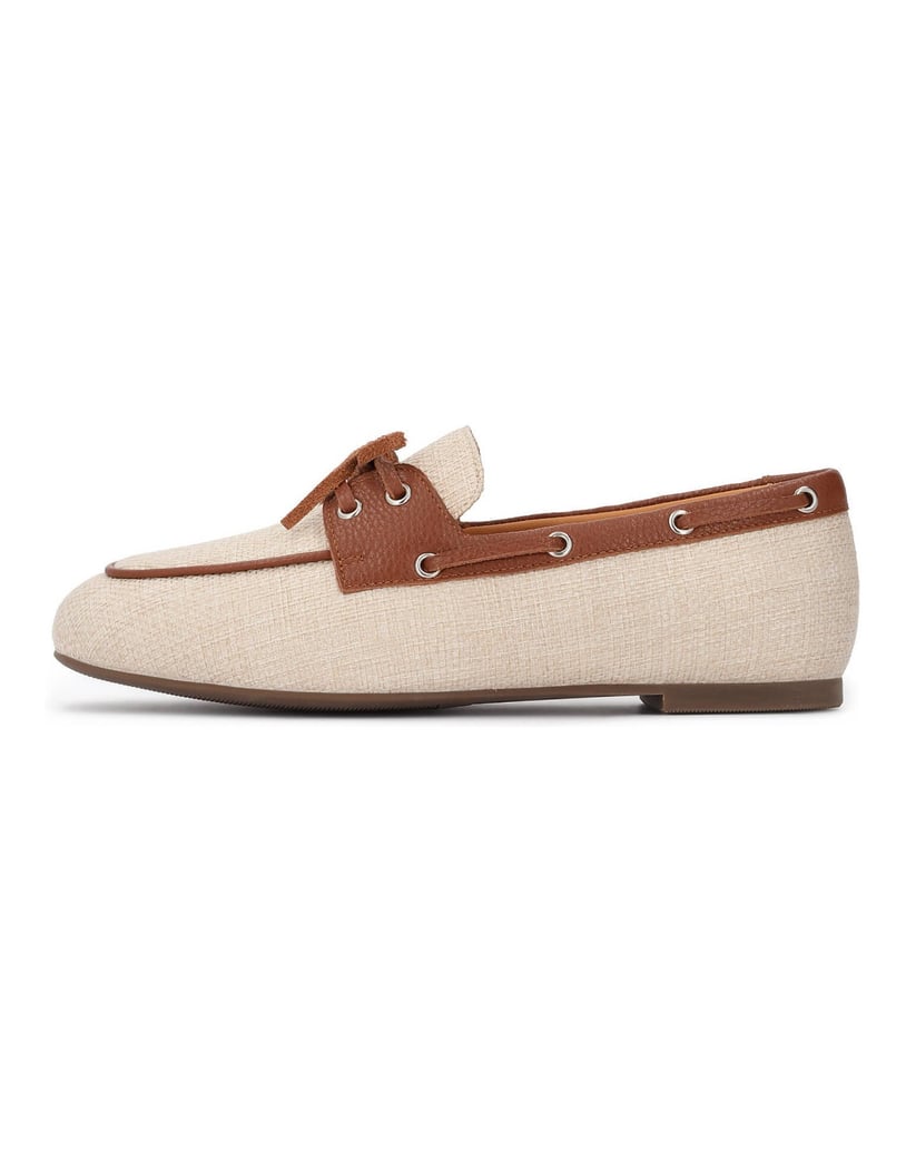 Kazar-Sailing-styled-shoes-in-canvas-fabric-and-leather-béžová