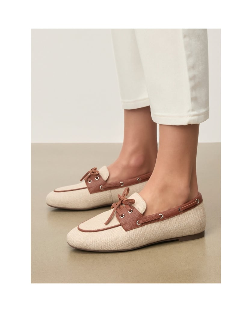 Kazar-Sailing-styled-shoes-in-canvas-fabric-and-leather-béžová