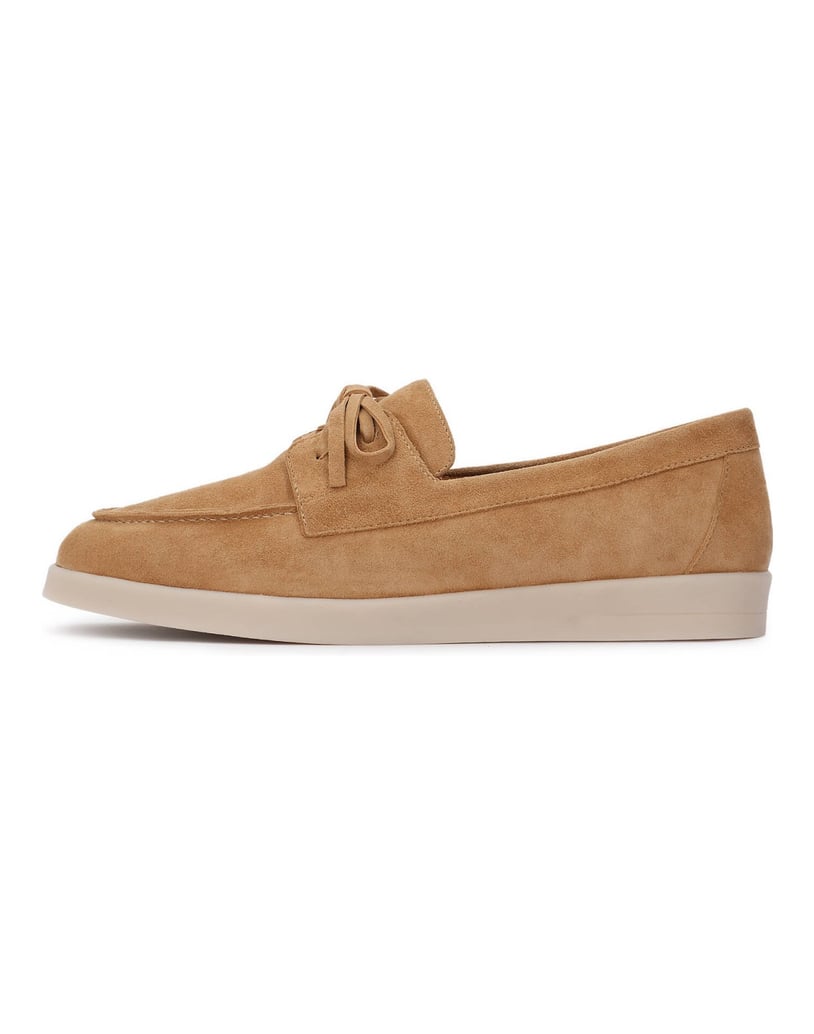 Kazar-Suede-slip-on-shoes-with-lacing-velbloudí