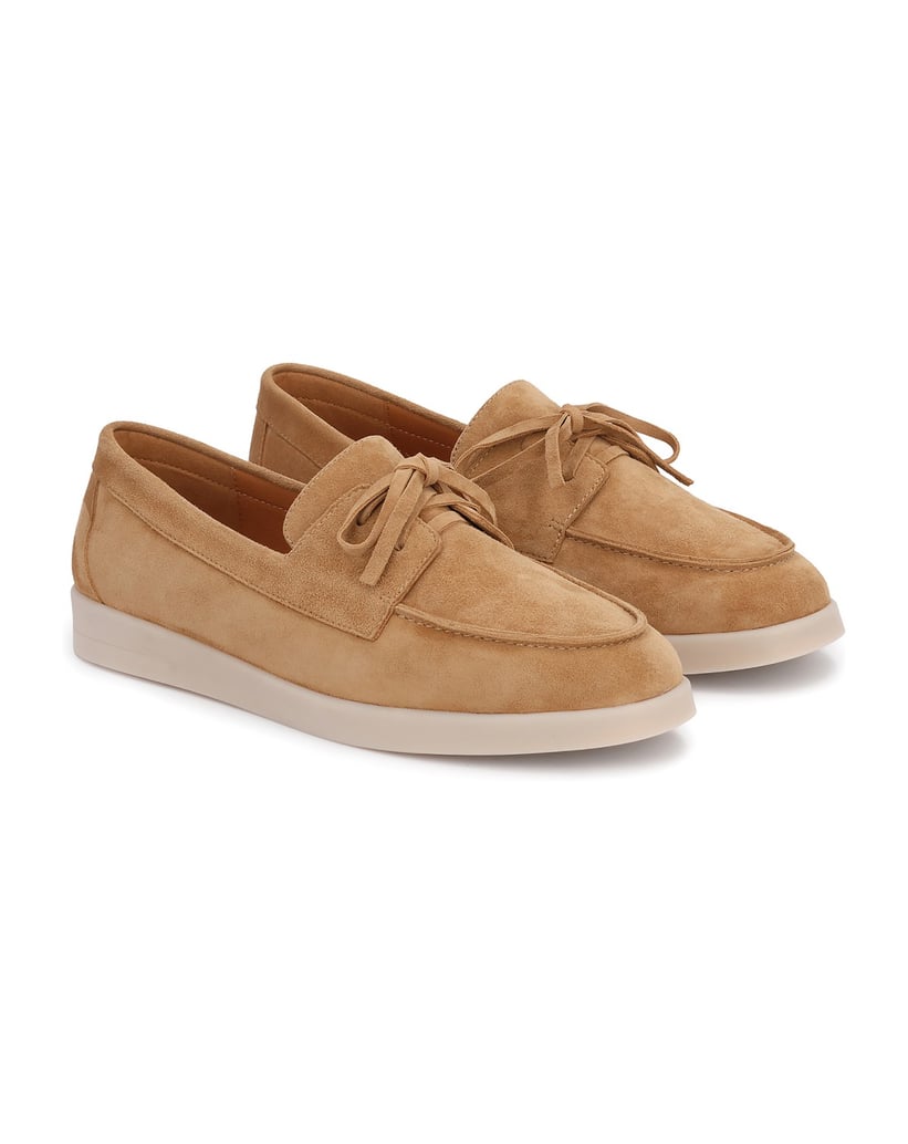 Kazar-Suede-slip-on-shoes-with-lacing-velbloudí