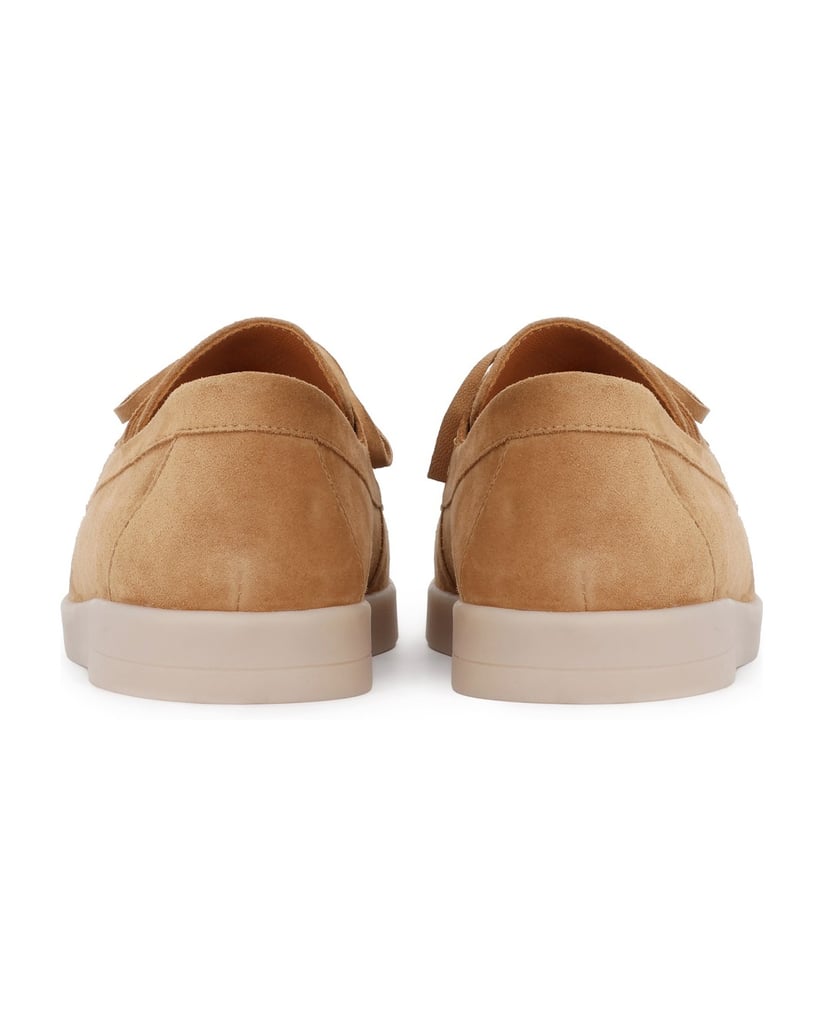 Kazar-Suede-slip-on-shoes-with-lacing-velbloudí