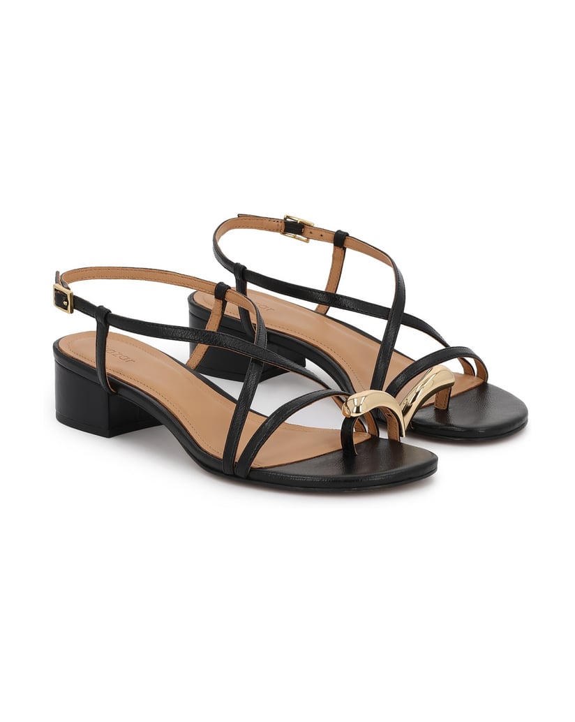 Kazar-Low-black-sandals-with-jewelry-embellishment-čierna