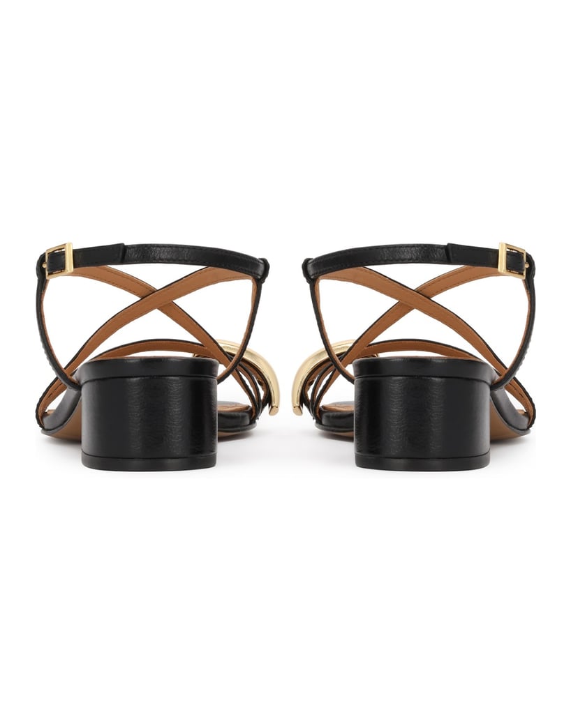 Kazar-Low-black-sandals-with-jewelry-embellishment-čierna