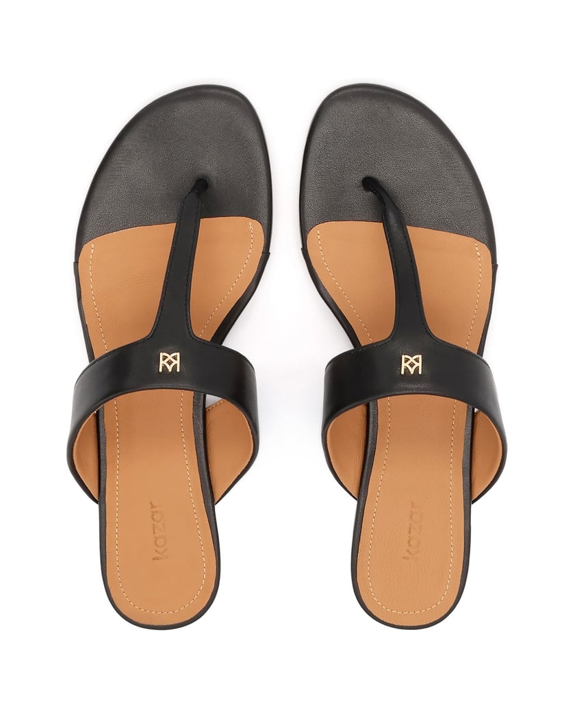 Kazar-Monogram-decorated-flip-flops-čierna