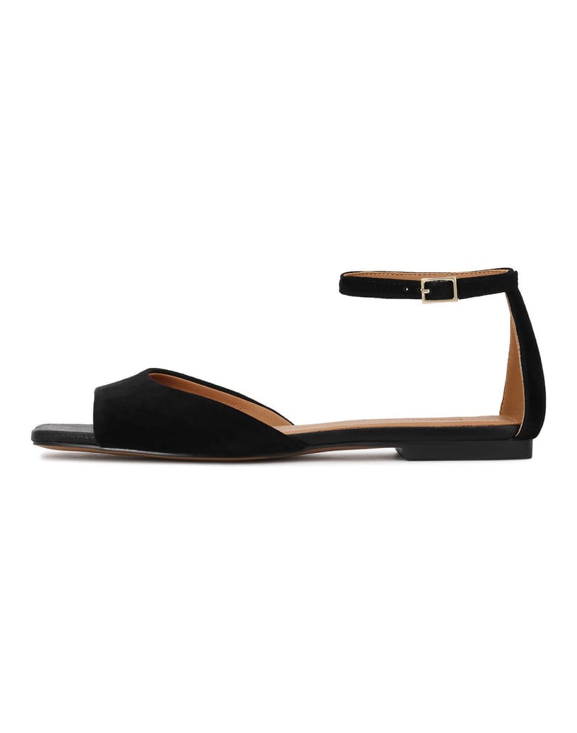 Kazar-Black-suede-sandals-with-strap-around-the-ankle-čierna