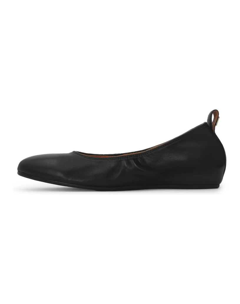 Kazar-Black-leather-ballerinas-with-elastic-trim-čierna
