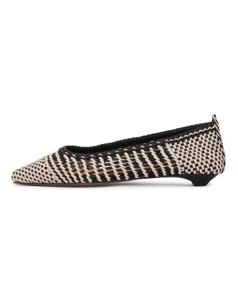 Kazar-Elegant-interlaced-leather-pumps-in-black-and-beige-béžová