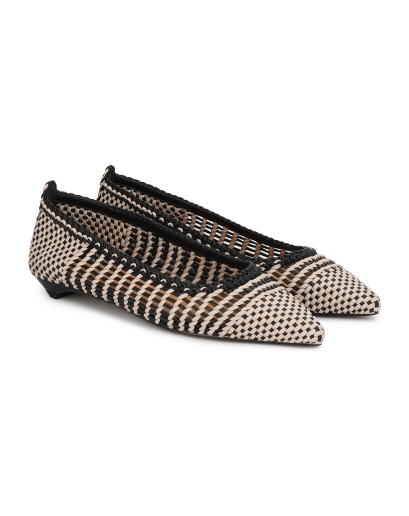 Kazar-Elegant-interlaced-leather-pumps-in-black-and-beige-béžová