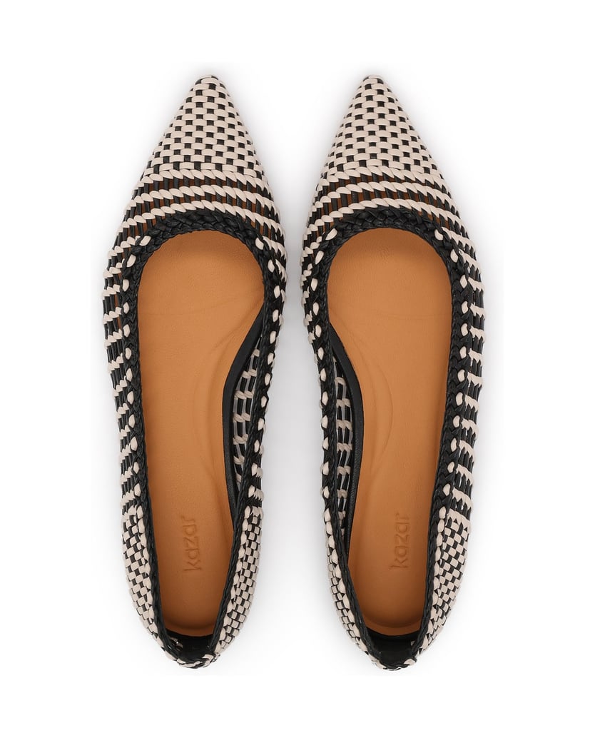 Kazar-Elegant-interlaced-leather-pumps-in-black-and-beige-béžová