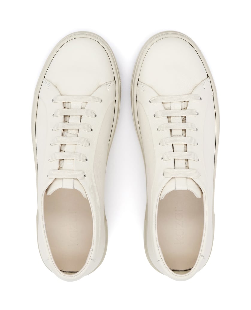 Kazar-Men's-natural-leather-sneakers-in-a-shade-of-broken-white-bílá
