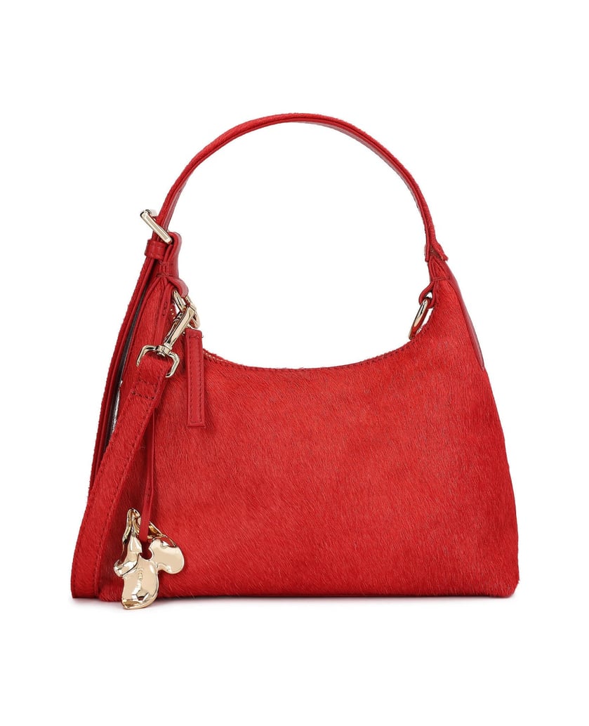 Kazar-Red-bag-made-of-leather-with-a-natural-hair-finish-červená