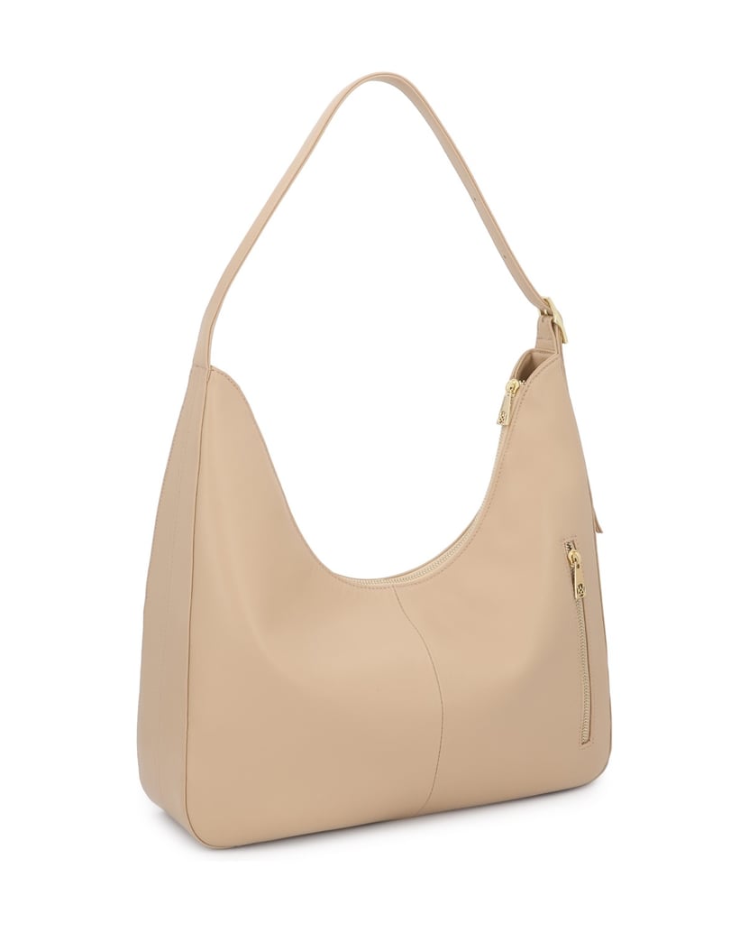 Kazar-Beige-leather-handbag-with-a-loose-fit-béžová
