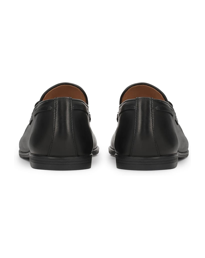 Kazar-Loafers-aus-Leder-in-Schwarz-mit-Clutches-im-klassischen-Stil-schwarz